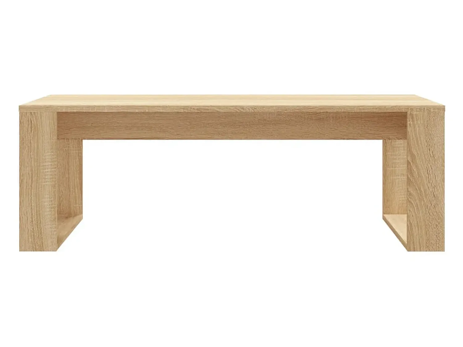 Mesa De Centro| Mesa de centro | Mesa de apoio 102x50x35cm derivados de madeira carvalho sonoma Castanho