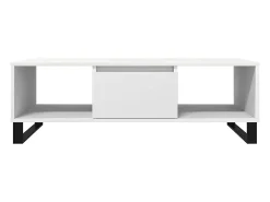 Mesa De Centro* Mesa de centro | Mesa de apoio 104x60x35 cm derivados de madeira Branco