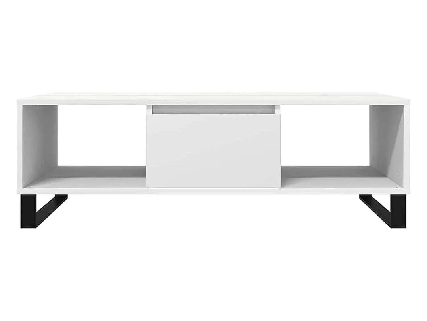 Mesa De Centro* Mesa de centro | Mesa de apoio 104x60x35 cm derivados de madeira Branco