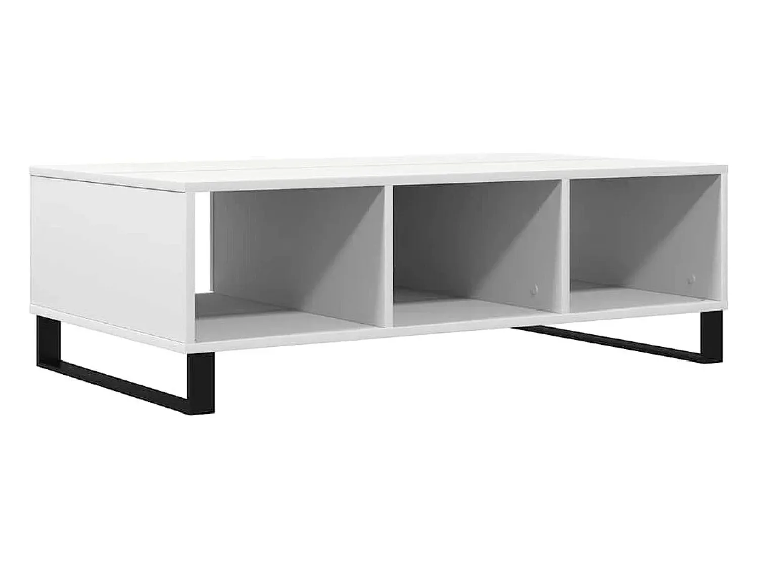 Mesa De Centro* Mesa de centro | Mesa de apoio 104x60x35 cm derivados de madeira Branco
