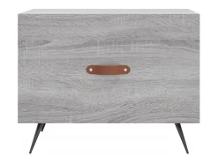 Mesa De Centro| Mesa de centro | Mesa de apoio 50x50x40 cm derivados madeira sonoma cinza Cinzento