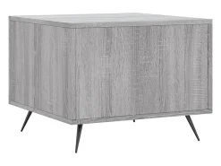 Mesa De Centro| Mesa de centro | Mesa de apoio 50x50x40 cm derivados madeira sonoma cinza Cinzento