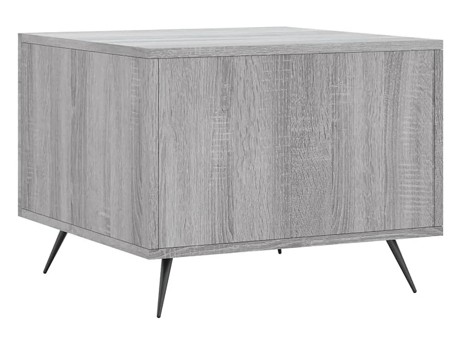 Mesa De Centro| Mesa de centro | Mesa de apoio 50x50x40 cm derivados madeira sonoma cinza Cinzento