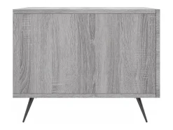 Mesa De Centro| Mesa de centro | Mesa de apoio 50x50x40 cm derivados madeira sonoma cinza Cinzento