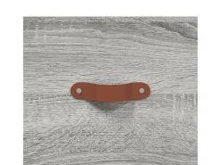 Mesa De Centro| Mesa de centro | Mesa de apoio 50x50x40 cm derivados madeira sonoma cinza Cinzento