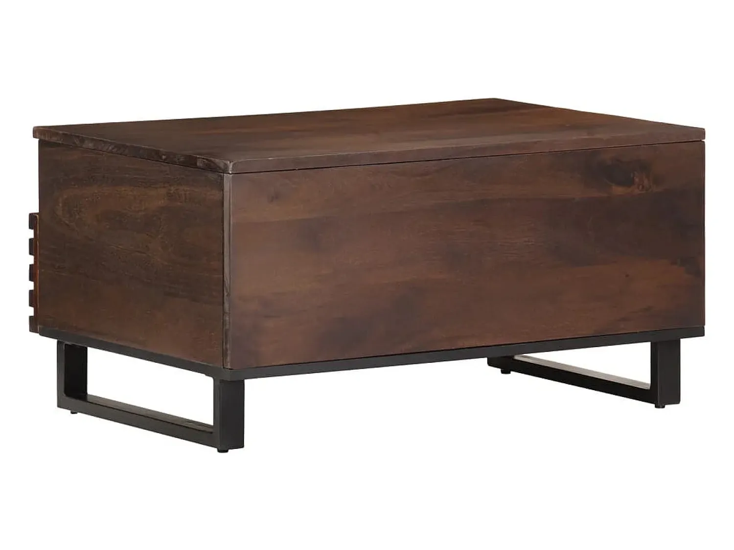 Mesa De Centro* Mesa de centro | Mesa de apoio 80x55x40 cm madeira de mangueira maciça Castanho