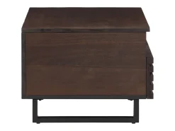 Mesa De Centro* Mesa de centro | Mesa de apoio 80x55x40 cm madeira de mangueira maciça Castanho