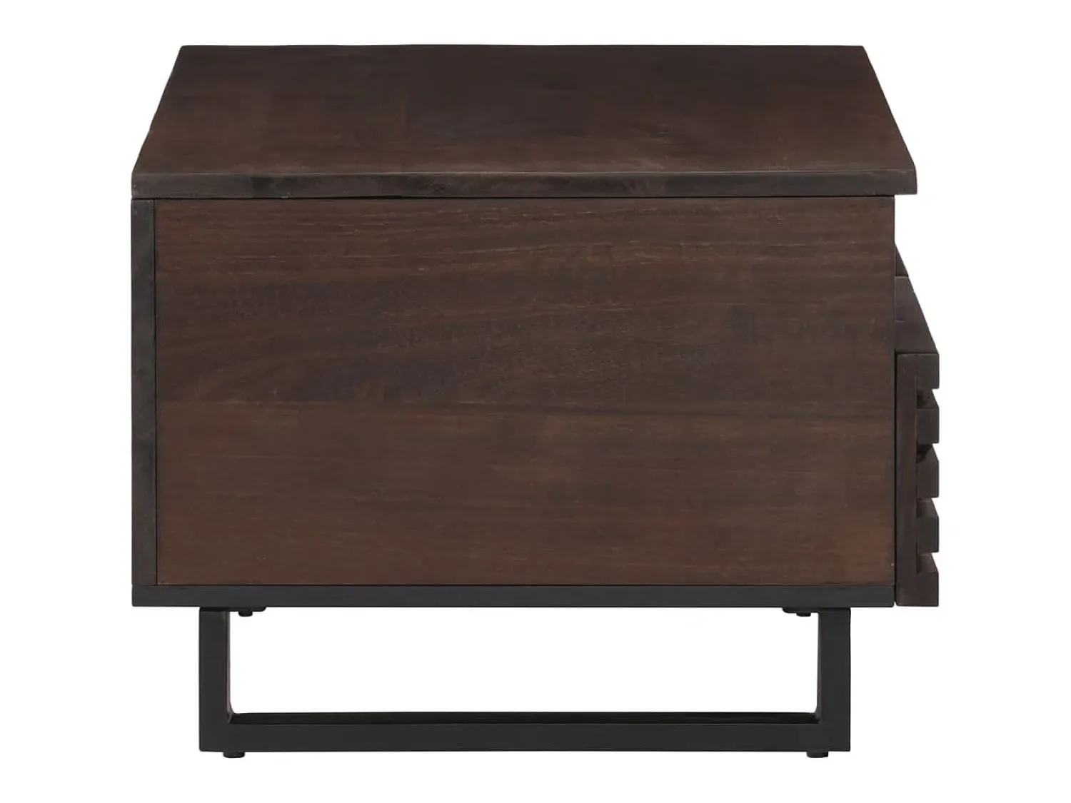 Mesa De Centro* Mesa de centro | Mesa de apoio 80x55x40 cm madeira de mangueira maciça Castanho