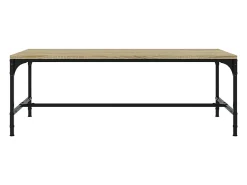 Mesa de centro | Mesa de apoio 100x50x35 cm derivados madeira carvalho sonoma Castanho
