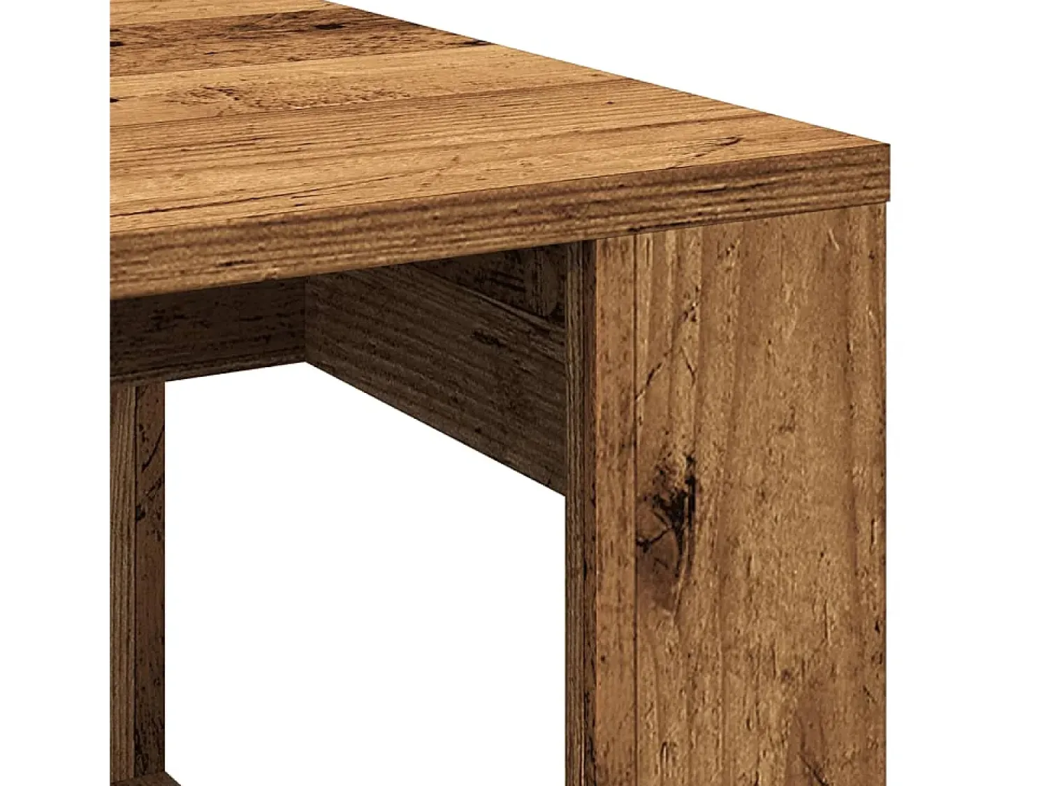 Mesa de centro | Mesa de apoio | Mesa de café 102x50x35 cm derivados de madeira madeira velha^ Mesa De Centro