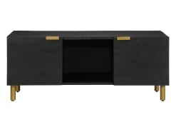 Mesa De Centro| Mesa de centro | Mesa de apoio 100x54x40 cm derivados de madeira Preto