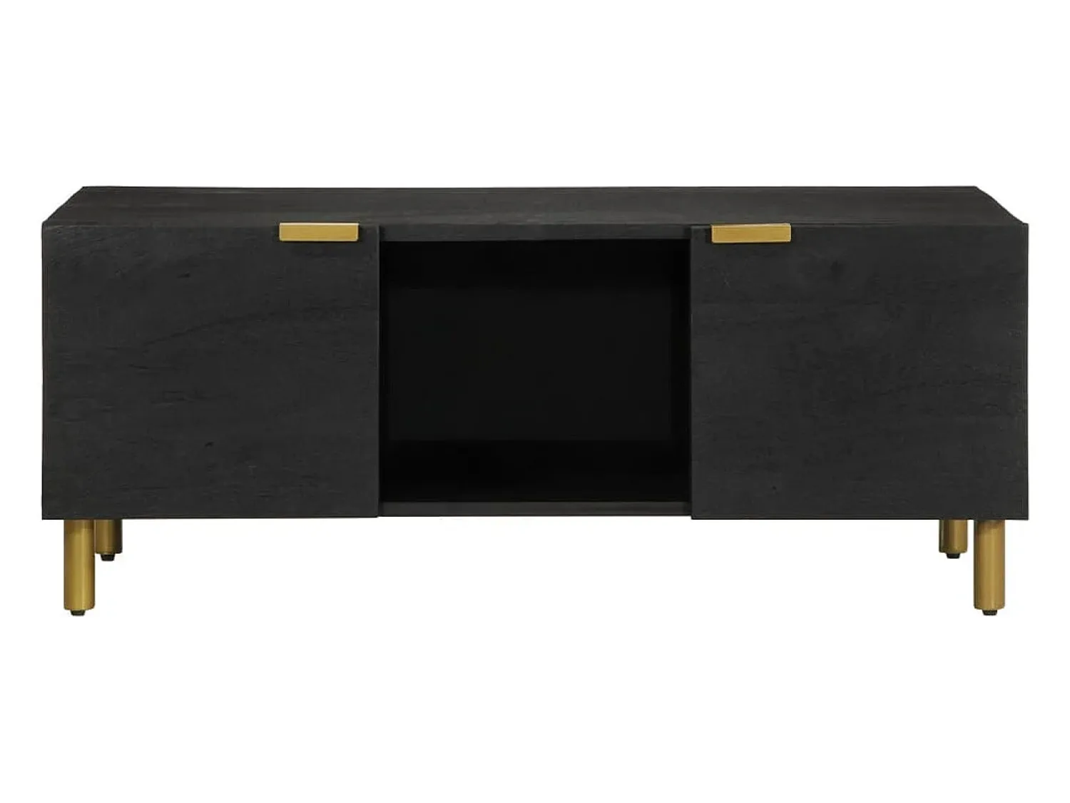 Mesa De Centro| Mesa de centro | Mesa de apoio 100x54x40 cm derivados de madeira Preto