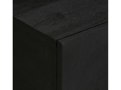 Mesa De Centro| Mesa de centro | Mesa de apoio 100x54x40 cm derivados de madeira Preto