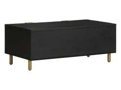 Mesa De Centro| Mesa de centro | Mesa de apoio 100x54x40 cm derivados de madeira Preto