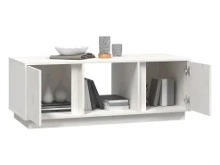 Mesa De Centro* Mesa de centro | Mesa de apoio 110x50x40 cm pinho maciço Branco