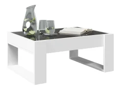 Mesa de centro | Mesa de apoio luzes LED Infinity 70x53x30 cm^ Mesa De Centro