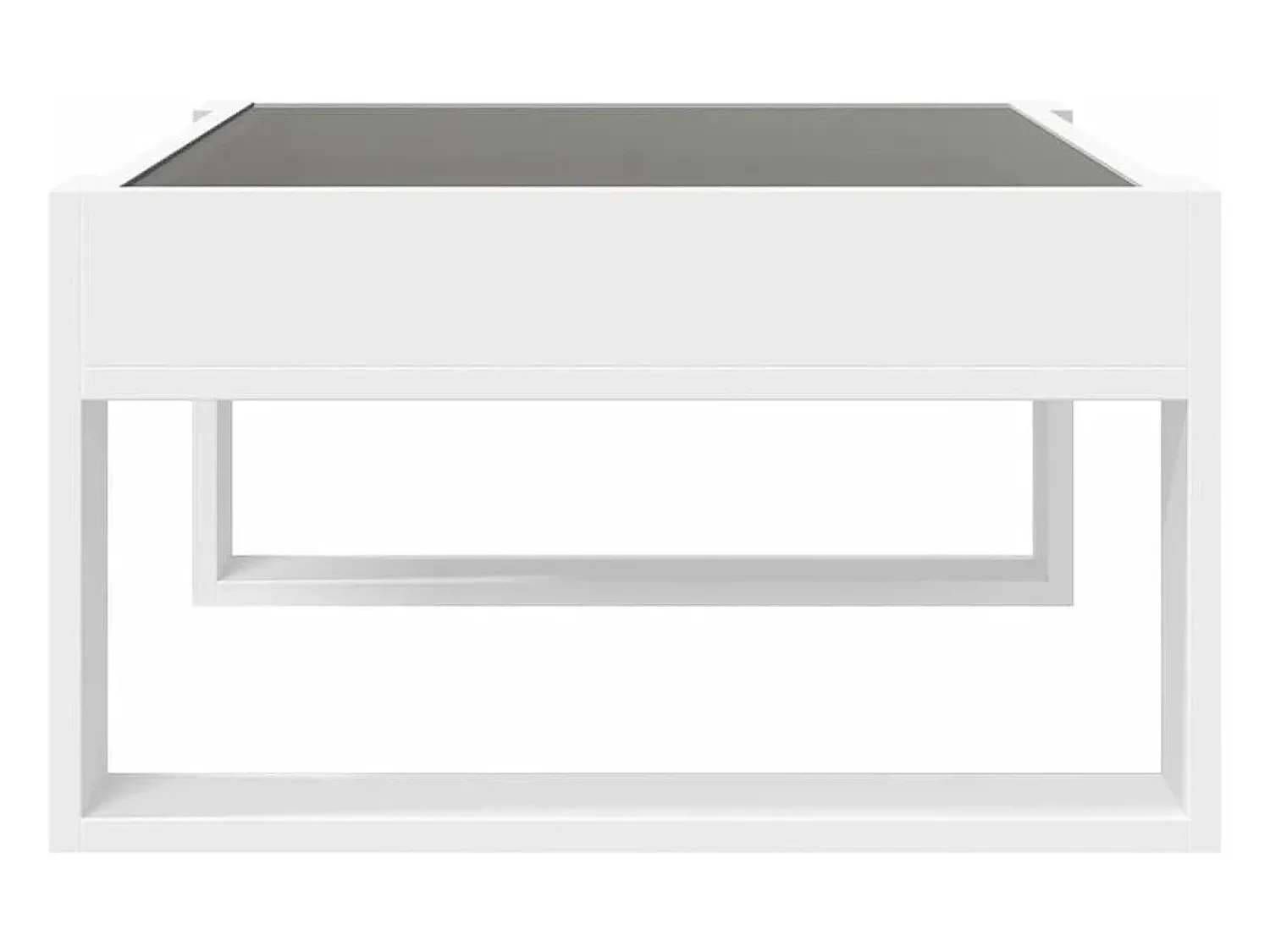 Mesa de centro | Mesa de apoio luzes LED Infinity 70x53x30 cm^ Mesa De Centro
