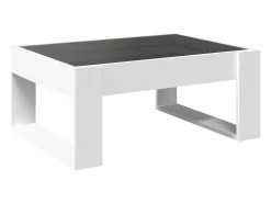Mesa de centro | Mesa de apoio luzes LED Infinity 70x53x30 cm^ Mesa De Centro