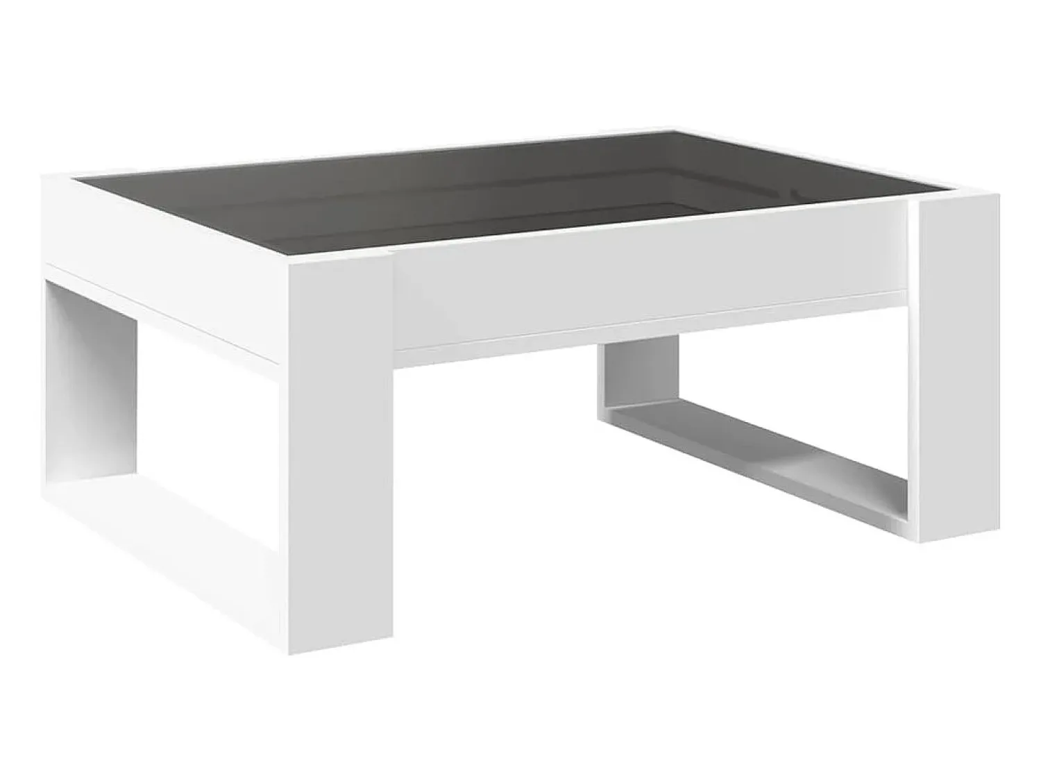 Mesa de centro | Mesa de apoio luzes LED Infinity 70x53x30 cm^ Mesa De Centro