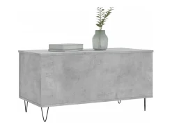 Mesa De Centro* Mesa de centro | Mesa de apoio 90x44.5x45 derivados de madeira cimento Cinzento