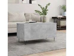 Mesa De Centro* Mesa de centro | Mesa de apoio 90x44.5x45 derivados de madeira cimento Cinzento