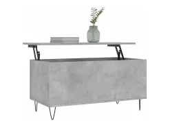 Mesa De Centro* Mesa de centro | Mesa de apoio 90x44.5x45 derivados de madeira cimento Cinzento
