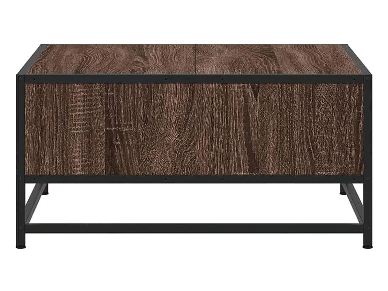 Mesa de centro | Mesa de apoio derivados de madeira e metal carvalho^ Mesa De Centro