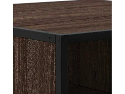 Mesa de centro | Mesa de apoio derivados de madeira e metal carvalho^ Mesa De Centro