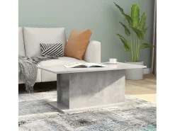 Mesa de centro | Mesa de apoio 102x55.5x40 cm contraplacado cimento^ Mesa De Centro