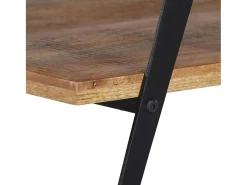 Mesa De Centro| Mesa de centro | Mesa de apoio | Mesa de café em madeira de mangueira maciça 115x60x40 cm Castanho