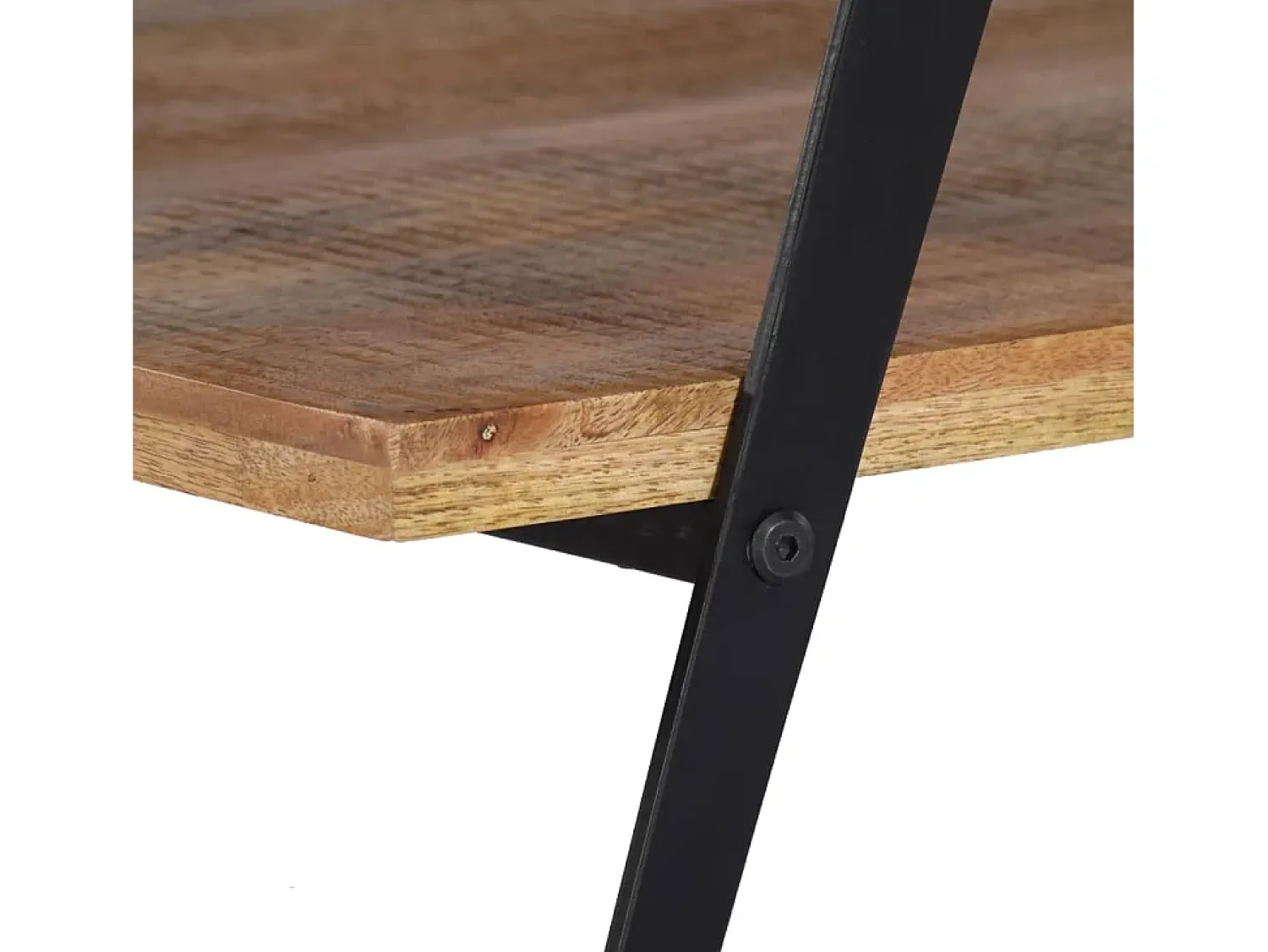 Mesa De Centro| Mesa de centro | Mesa de apoio | Mesa de café em madeira de mangueira maciça 115x60x40 cm Castanho