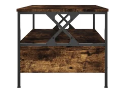 Mesa de centro | Mesa de apoio 100x51x45 cm derivados madeira carvalho fumado^ Mesa De Centro