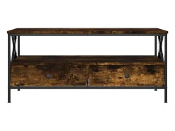 Mesa de centro | Mesa de apoio 100x51x45 cm derivados madeira carvalho fumado^ Mesa De Centro