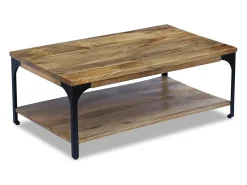 Mesa De Centro* Mesa de centro | Mesa de apoio.madeira de mangueira 100x60x38 cm Castanho