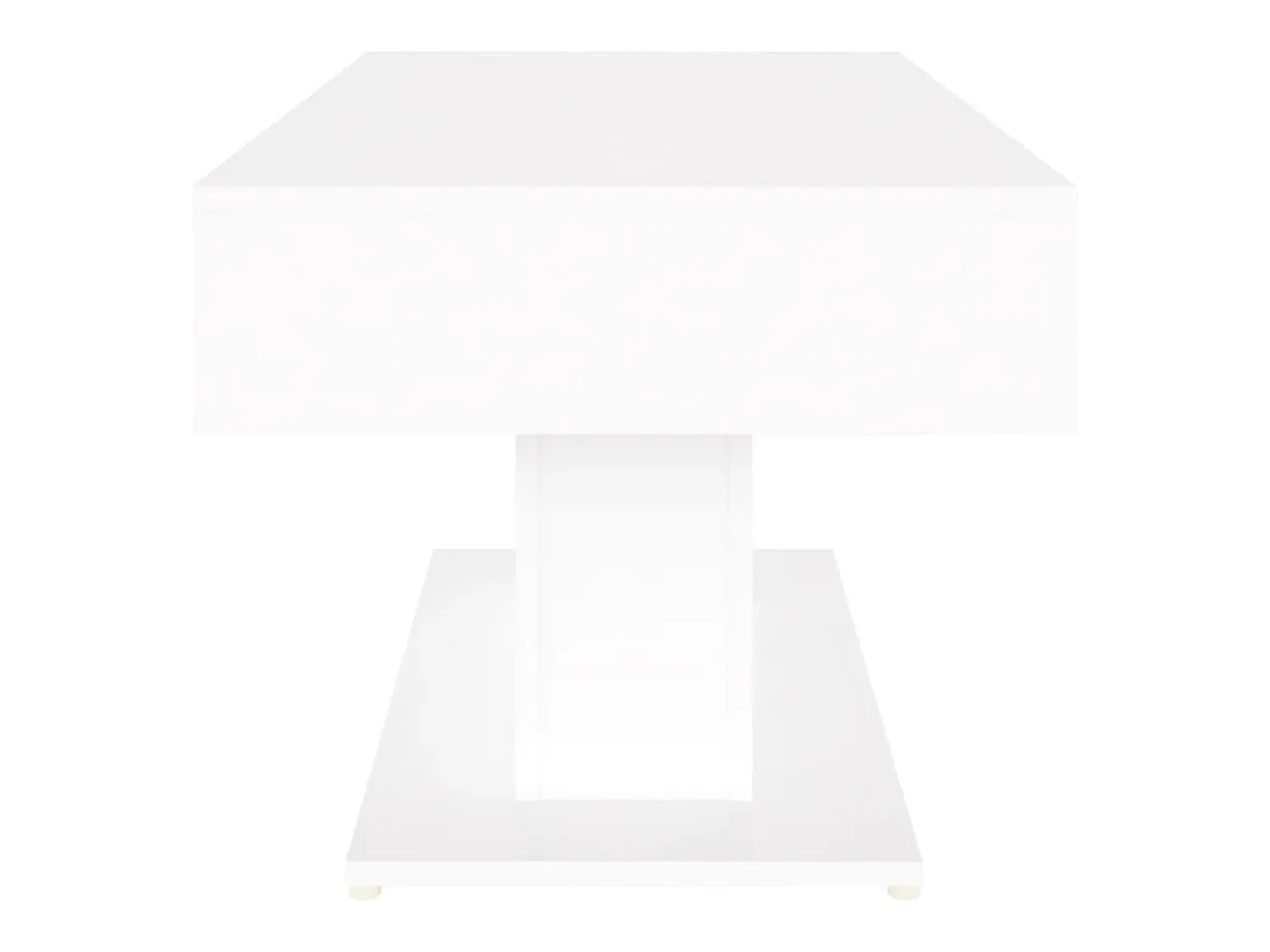 Mesa De Centro* Mesa de centro | Mesa de apoio 96x50x45 cm derivados de madeira Branco