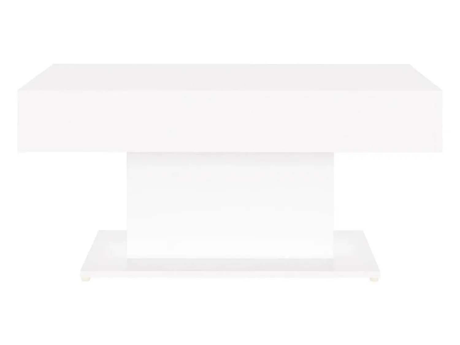 Mesa De Centro* Mesa de centro | Mesa de apoio 96x50x45 cm derivados de madeira Branco
