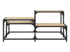 Best Mesa de centro | Mesa de apoio 87.5x87.5x40 cm derivados madeira carvalho sonoma Castanho