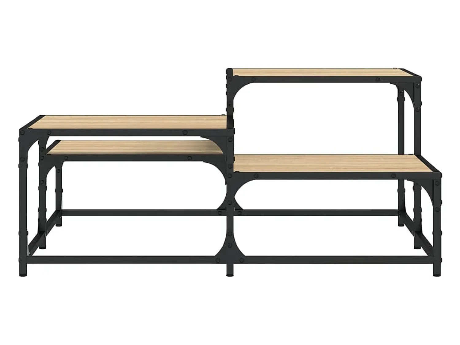 Best Mesa de centro | Mesa de apoio 87.5x87.5x40 cm derivados madeira carvalho sonoma Castanho