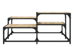 Best Mesa de centro | Mesa de apoio 87.5x87.5x40 cm derivados madeira carvalho sonoma Castanho