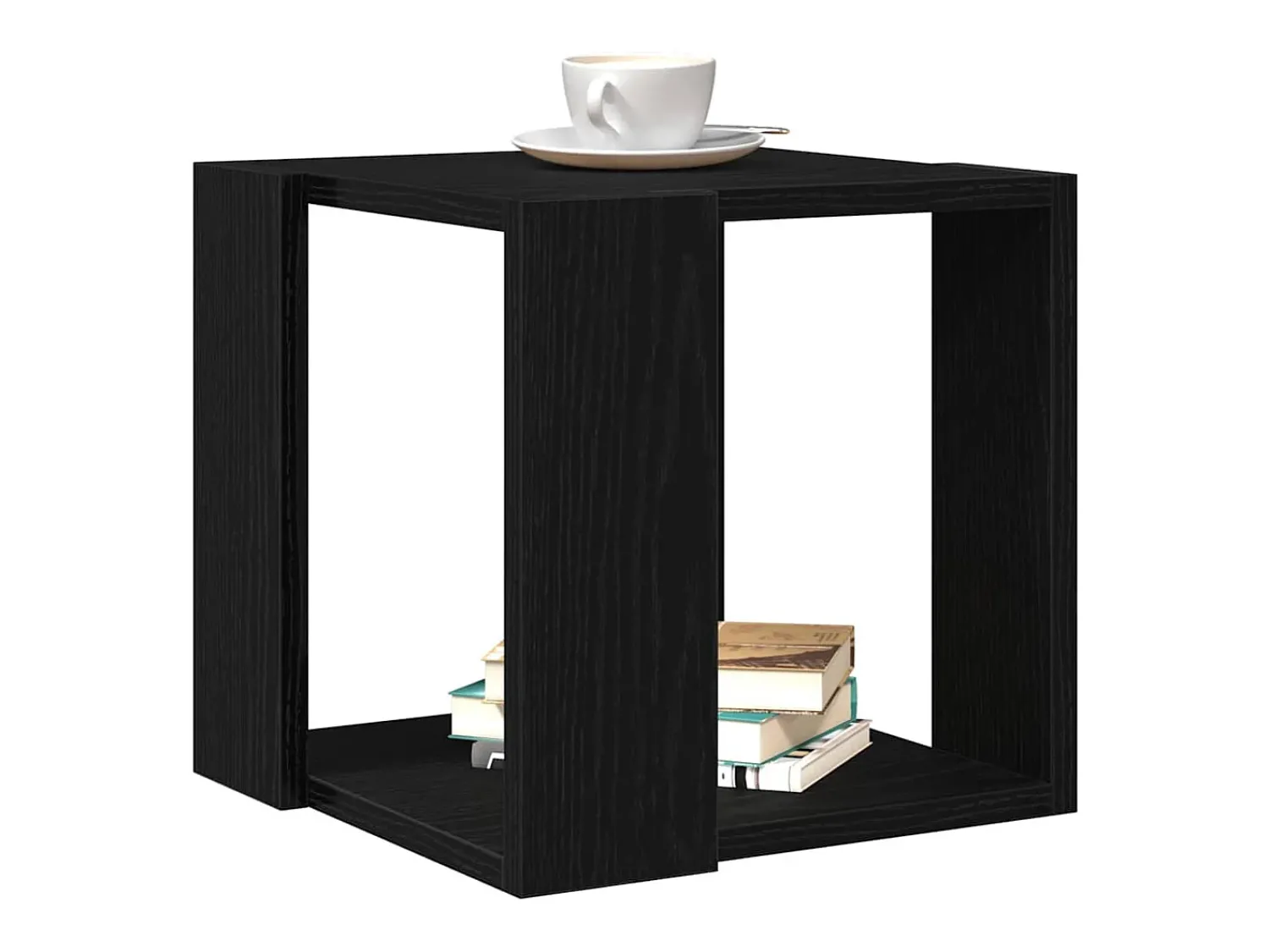 Mesa De Centro* Mesa de centro | Mesa de apoio Carvalho 32x32x30 cm Preto