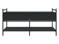 Mesa De Centro* Mesa de centro | Mesa de apoio 99x50x50 cm derivados de madeira Preto