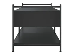 Mesa De Centro* Mesa de centro | Mesa de apoio 99x50x50 cm derivados de madeira Preto