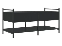 Mesa De Centro* Mesa de centro | Mesa de apoio 99x50x50 cm derivados de madeira Preto