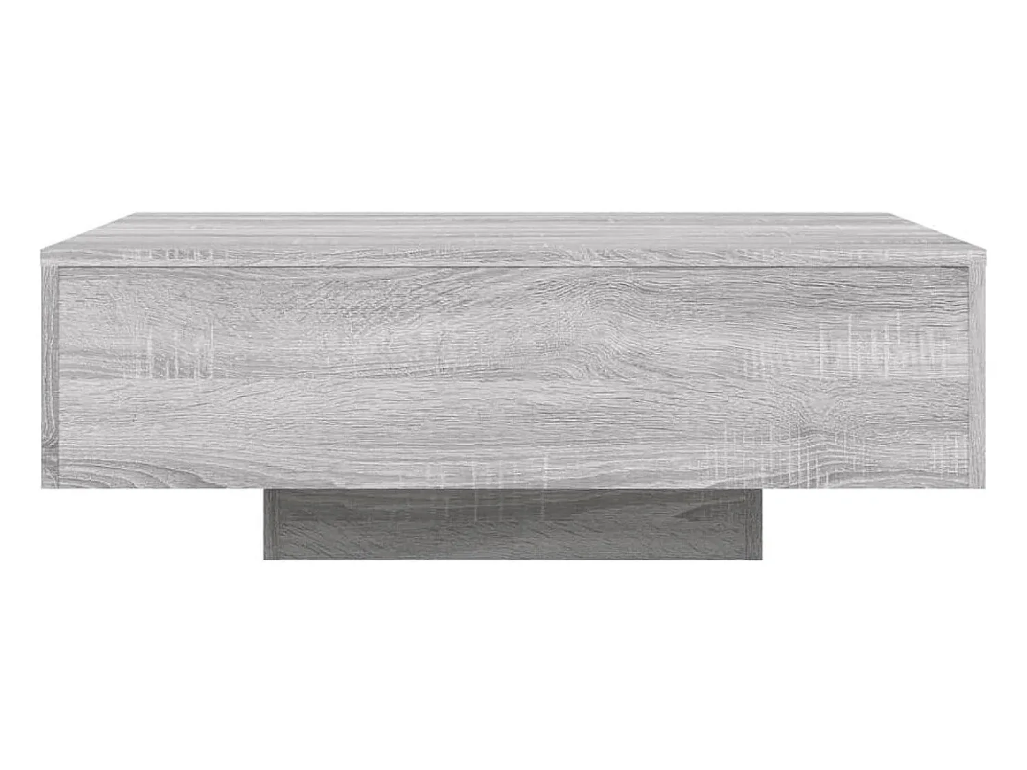 Mesa De Centro* Mesa de centro | Mesa de apoio com luzes LED 85x55x31 cm sonoma Cinzento