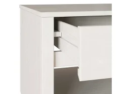 New Mesa de centro | Mesa de apoio | Mesa de café com gaveta Drammen 99x55x45 cm Branco