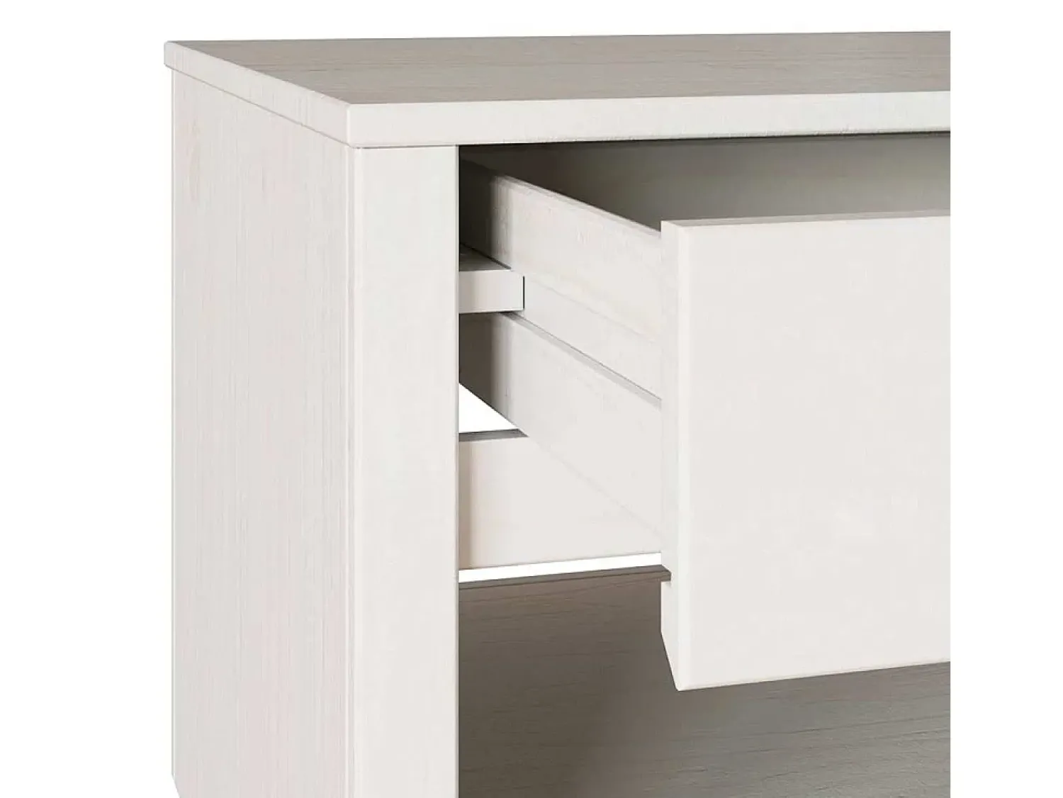 New Mesa de centro | Mesa de apoio | Mesa de café com gaveta Drammen 99x55x45 cm Branco