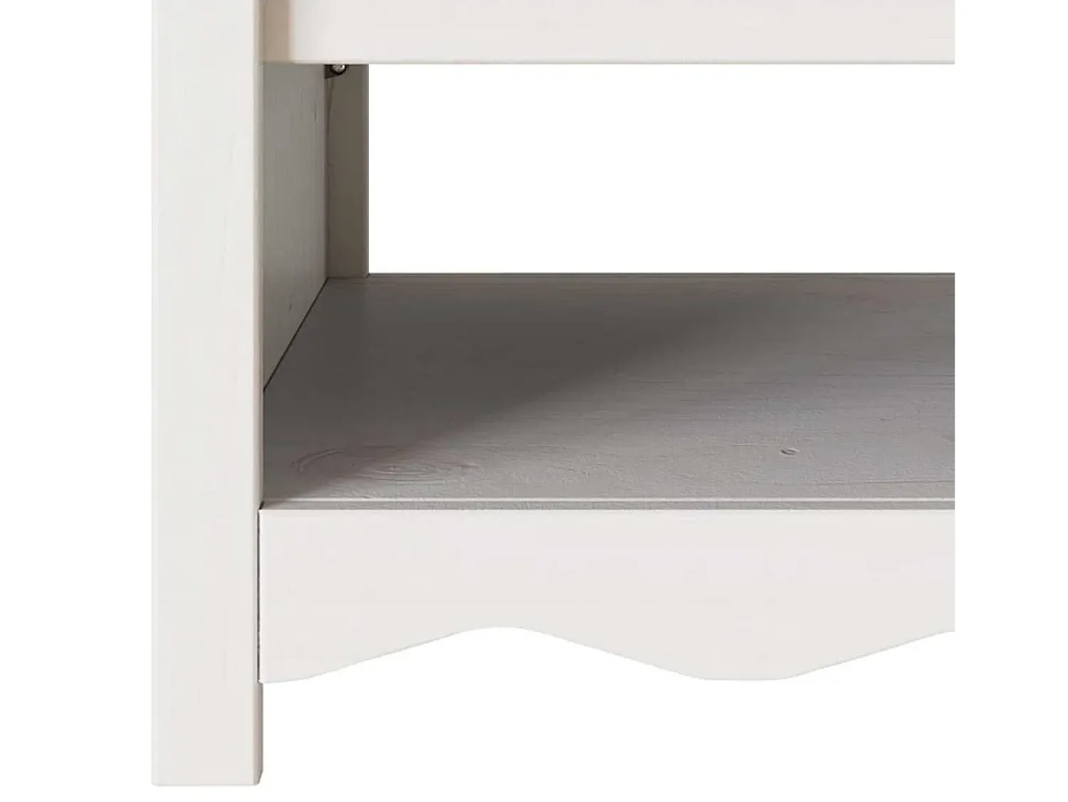 New Mesa de centro | Mesa de apoio | Mesa de café com gaveta Drammen 99x55x45 cm Branco