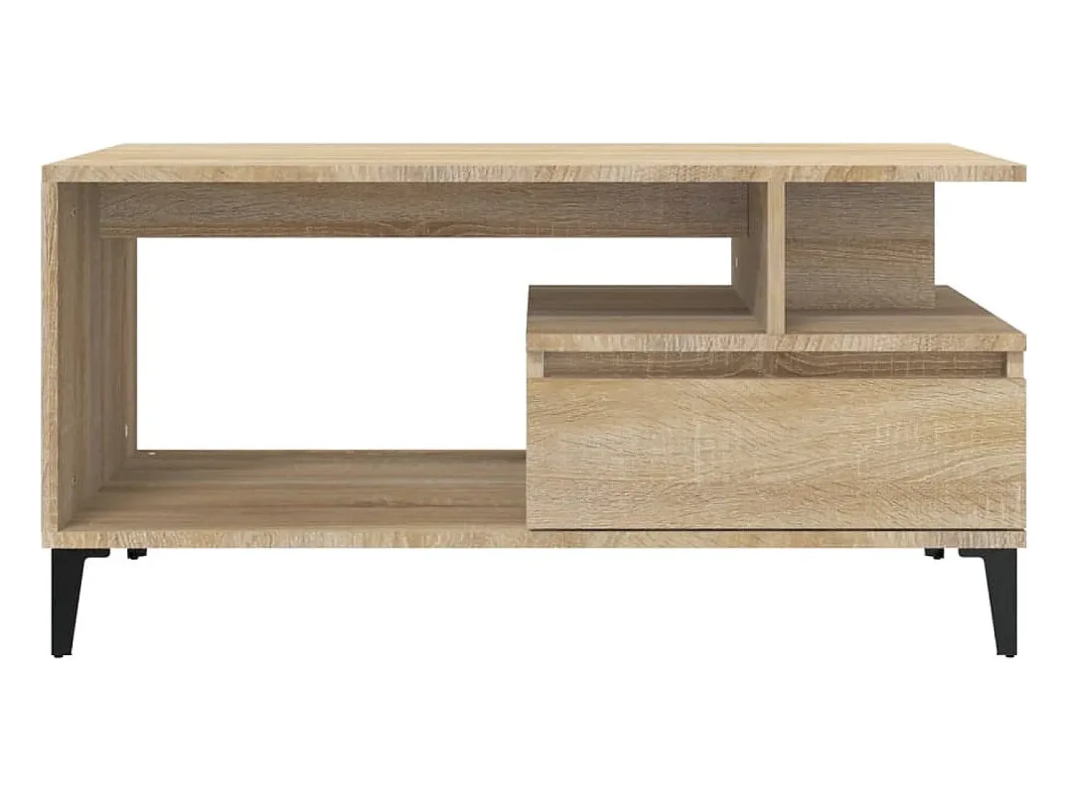 Mesa de centro | Mesa de apoio 90x49x45 cm derivados de madeira carvalho sonoma^ Mesa De Centro
