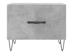 Discount Mesa de centro | Mesa de apoio 50x50x40 cm madeira processada cinza cimento Cinzento
