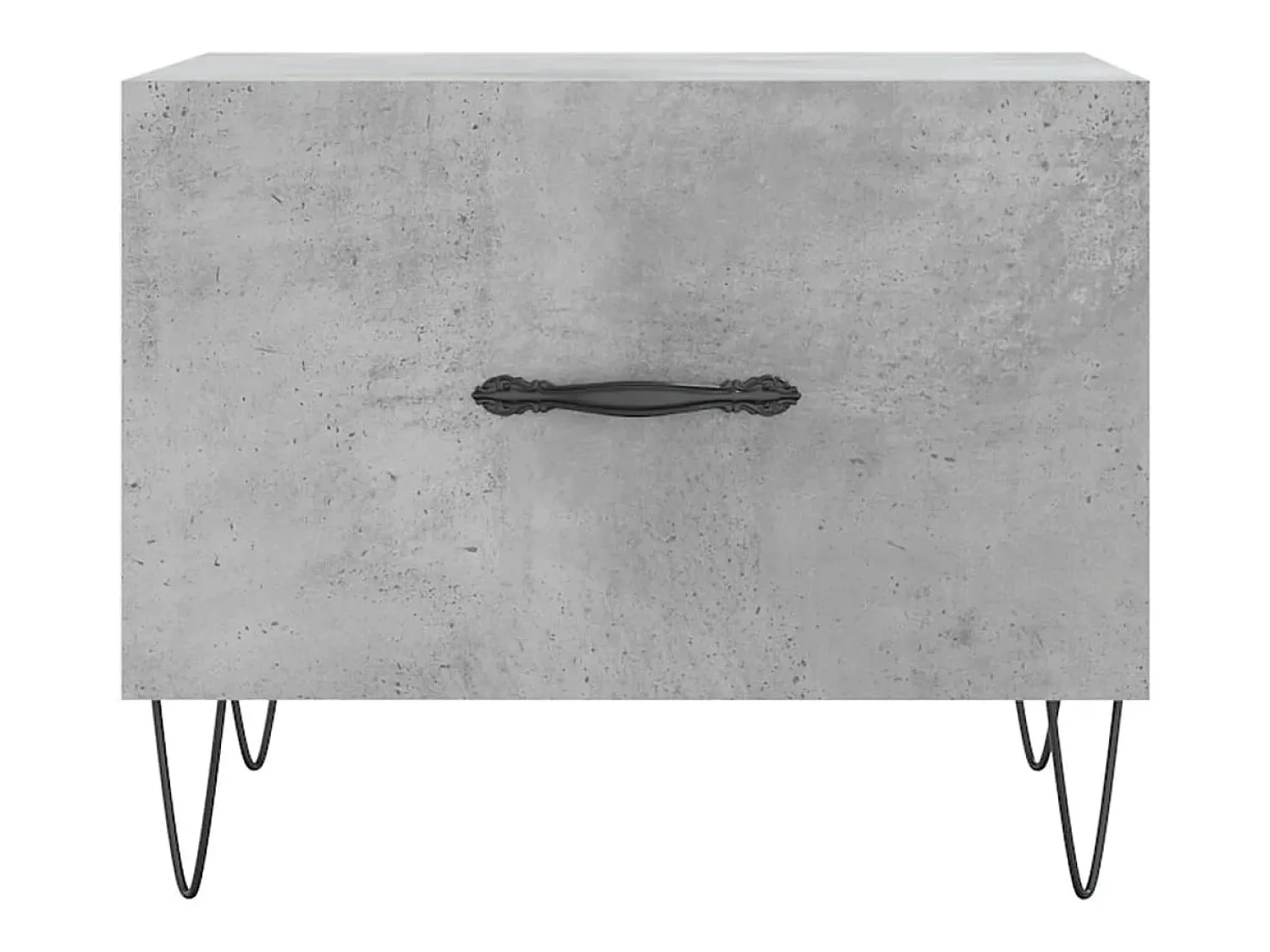 Discount Mesa de centro | Mesa de apoio 50x50x40 cm madeira processada cinza cimento Cinzento
